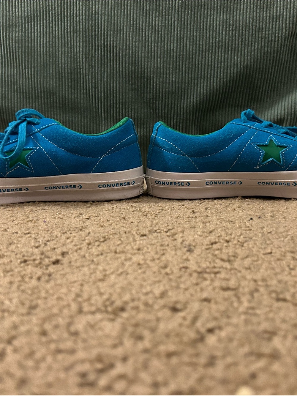 Converse One Star Blue Suede Sneakers - Women's Size 8 - Picture 6 of 8
